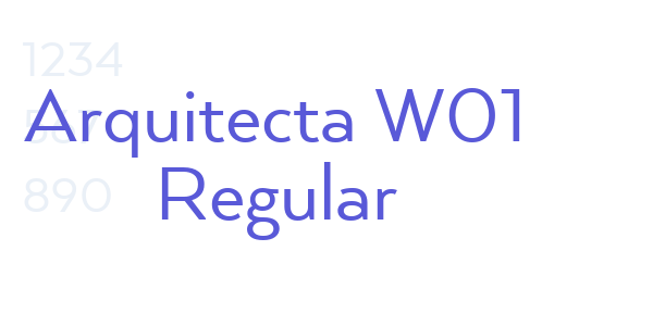 Arquitecta W01 Regular font free