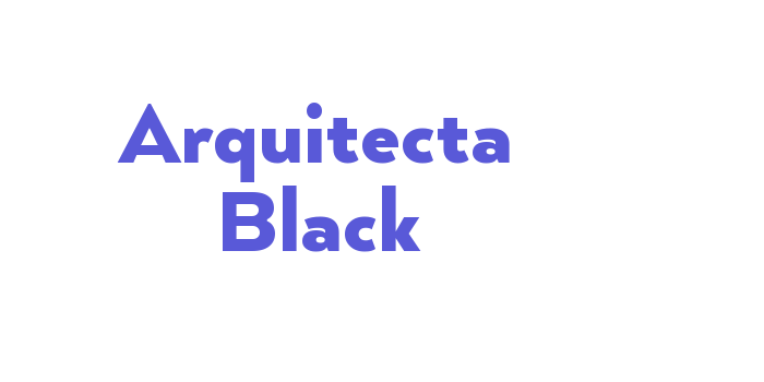 Arquitecta Black Font Download