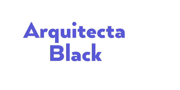 Arquitecta Black Font