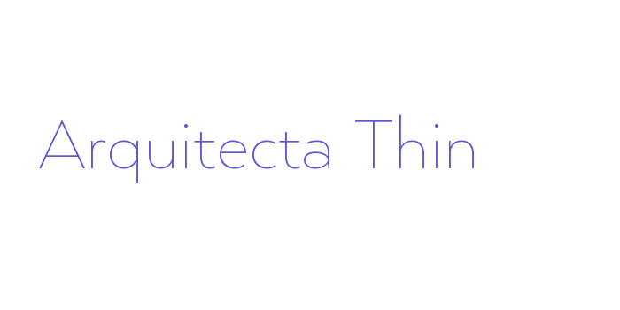 Arquitecta Thin Font Download