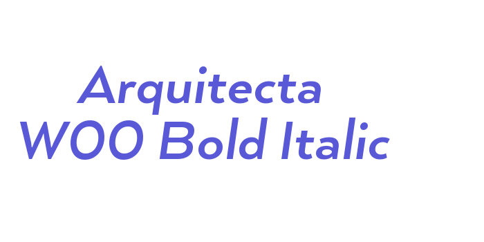 Arquitecta W00 Bold Italic Font Download