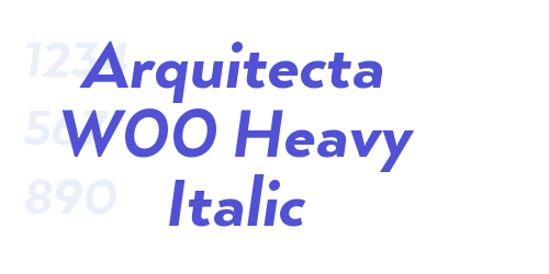 Arquitecta W00 Heavy Italic-font-download