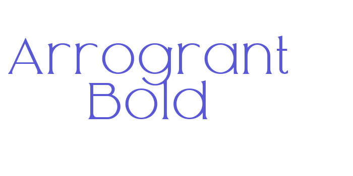 Arrogrant Bold Font