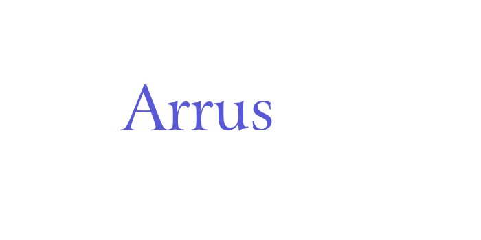 Arrus Font Download