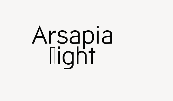 Arsapia Light Font