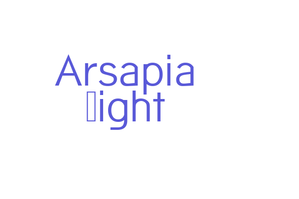 Arsapia Light Font