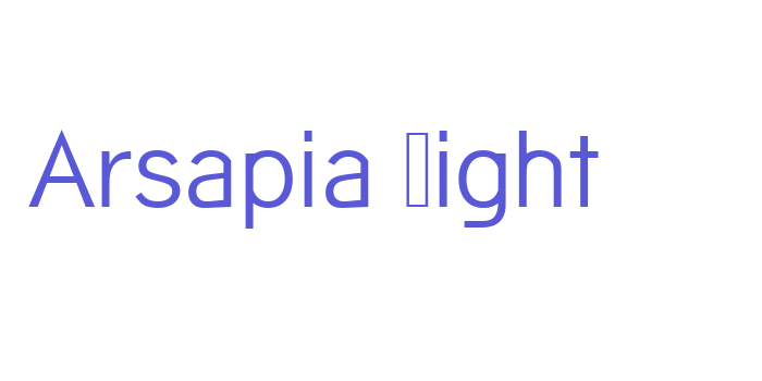 Arsapia Light Font Download