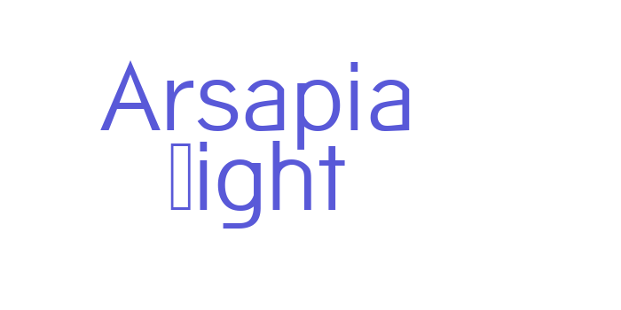 Arsapia Light Font