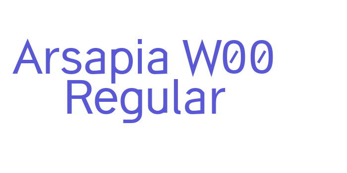 Arsapia W00 Regular Font Download