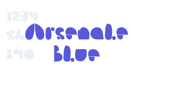 Arsenale Blue font free