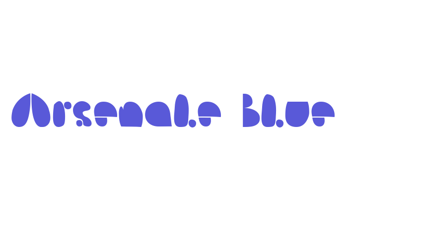 Arsenale Blue Font Download