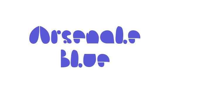 Arsenale Blue Font Download