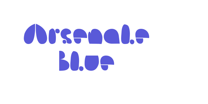 Arsenale Blue Font