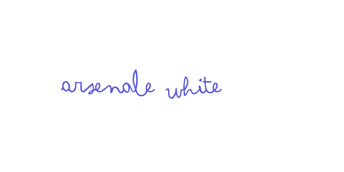 Arsenale White Font Download