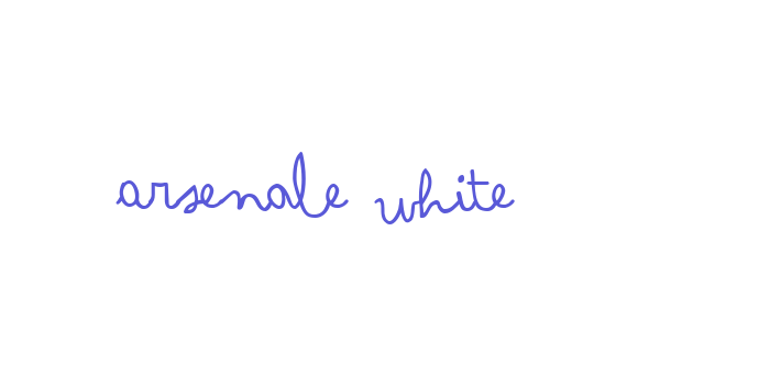 Arsenale White Font