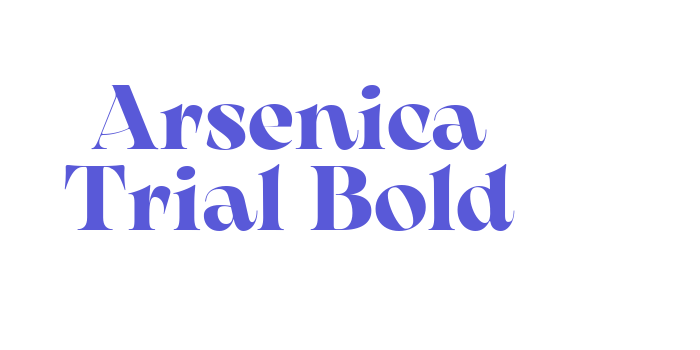 Arsenica Trial Bold Font Download