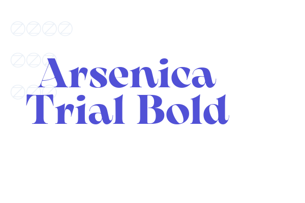 Arsenica Trial Bold