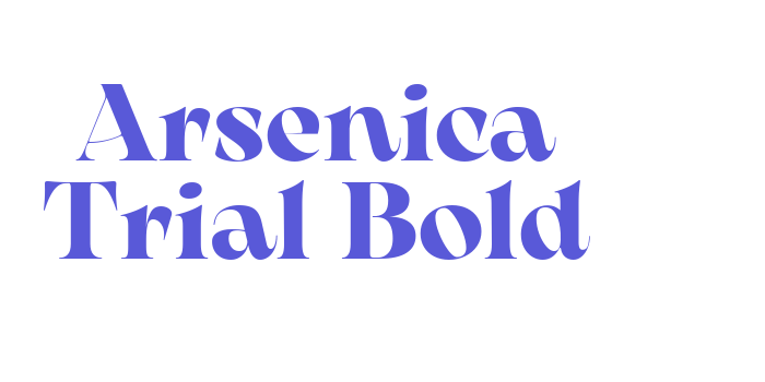 Arsenica Trial Bold Font