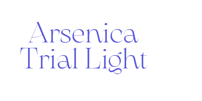 Arsenica Trial Light Font