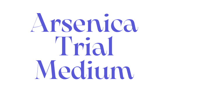 Arsenica Trial Medium Font Download