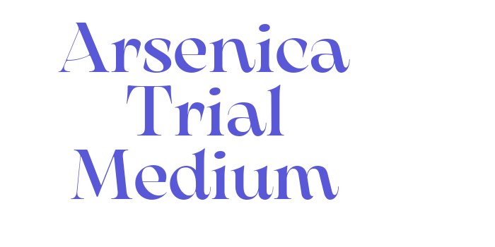 Arsenica Trial Medium Font