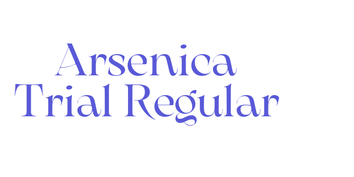 Arsenica Trial Regular Font Download