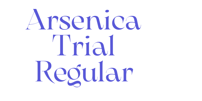 Arsenica Trial Regular Font