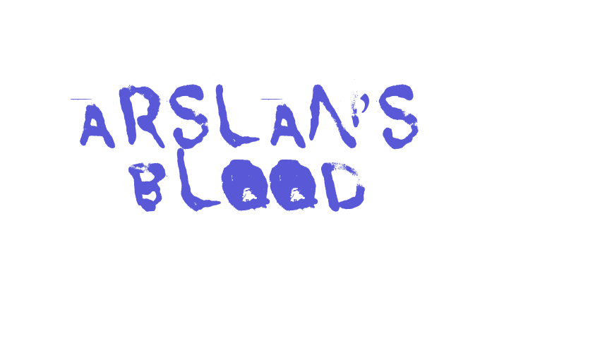 Arslan’s Blood Font