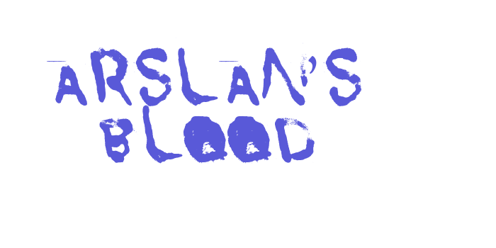 Arslan’s Blood Font Download