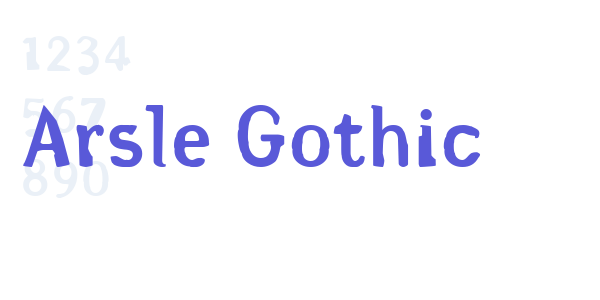 Arsle Gothic font free