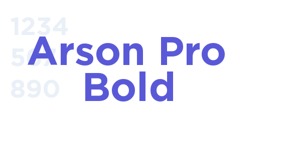 Arson Pro Bold font free