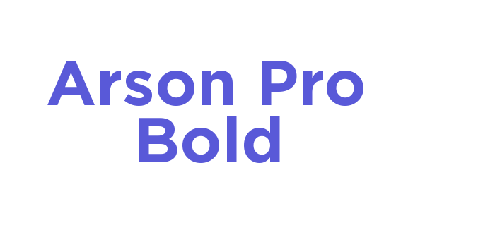 Arson Pro Bold Font Download