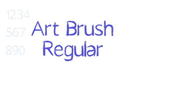 Art Brush Regular font