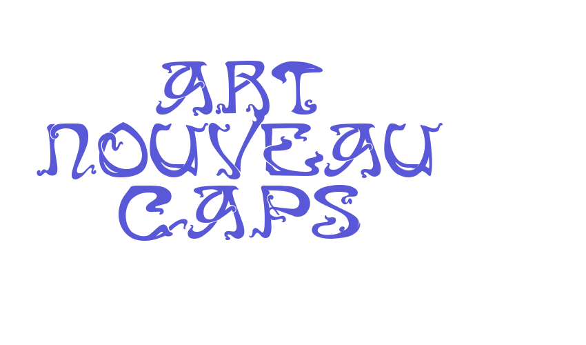 Art Nouveau Caps Font Download