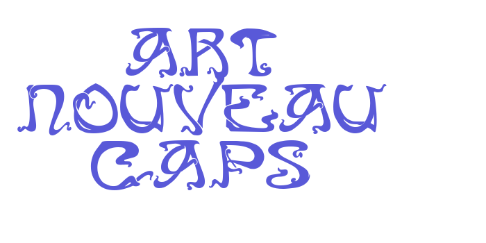 Art Nouveau Caps Font Download