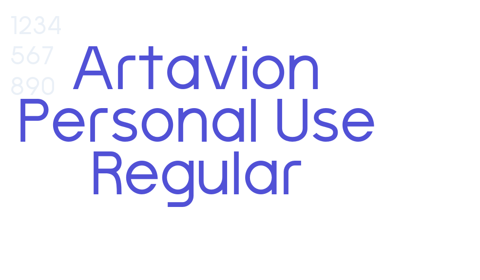 Artavion Personal Use Regular-font-download