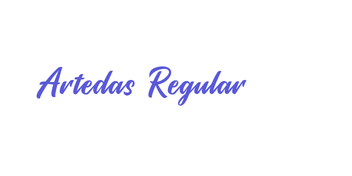 Artedas Regular Font