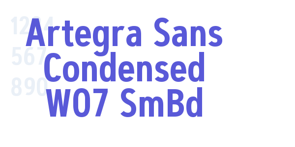 Artegra Sans Condensed W07 SmBd font free