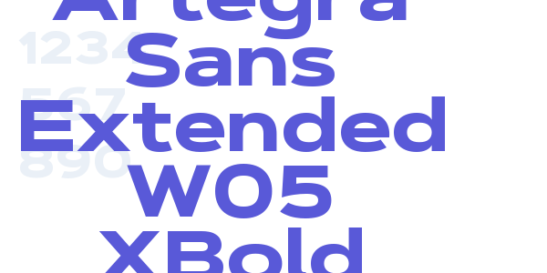 Artegra Sans Extended W05 XBold font free