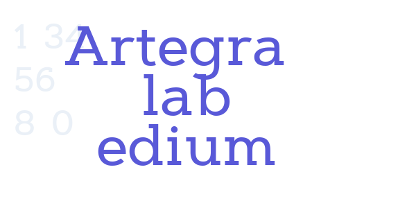 Artegra Slab Medium font free