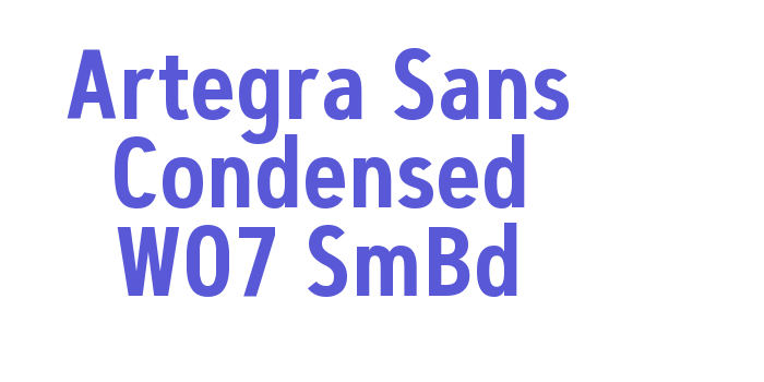 Artegra Sans Condensed W07 SmBd Font Download