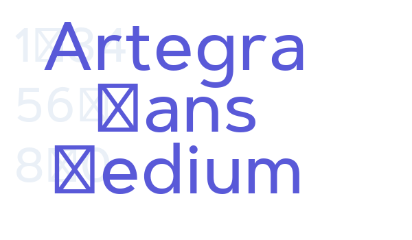 Artegra Sans Medium Font