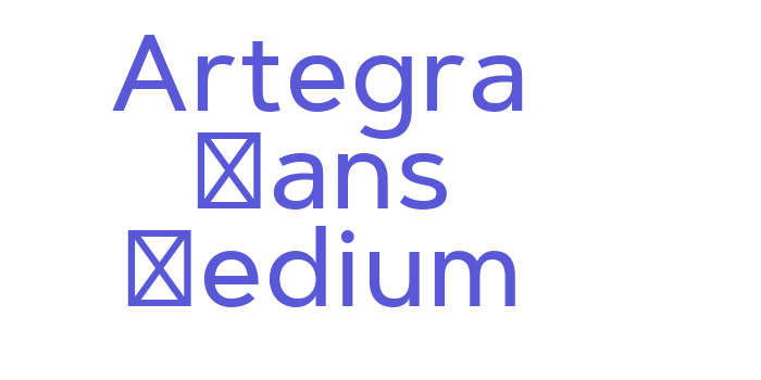 Artegra Sans Medium Font