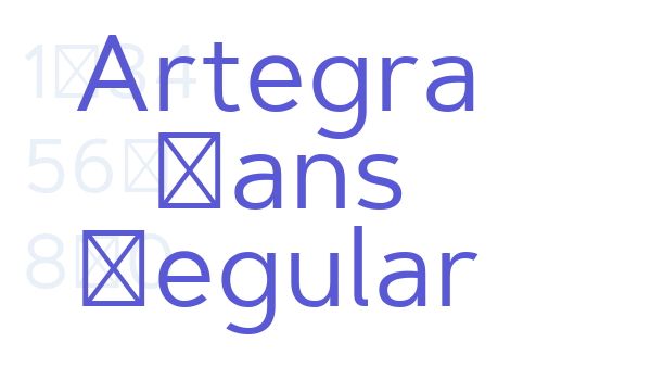 Artegra Sans Regular Font