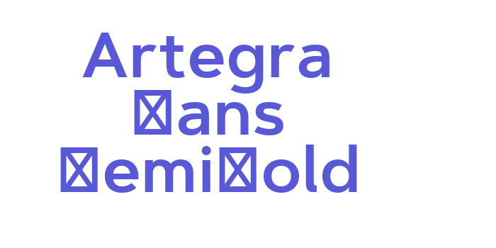 Artegra Sans SemiBold Font Download