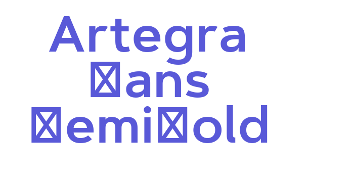 Artegra Sans SemiBold Font