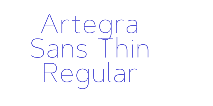 Artegra Sans Thin Regular Font Download