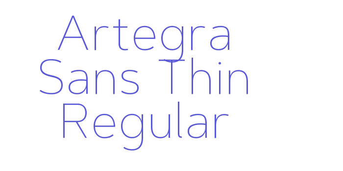 Artegra Sans Thin Regular Font