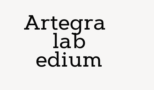 Artegra Slab Medium Font