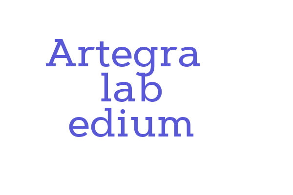 Artegra Slab Medium Font